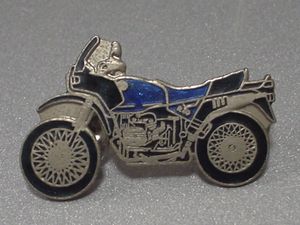 BMW R100GS(青)　ピンバッジ_1