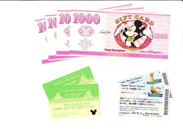 チケット&ファストパス＆ギフトカード4000円分_1