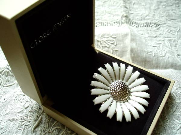 ☆georg jensenジョージ ジェンセン定番デイジーブローチ_2