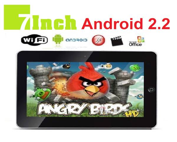 ★1円~7インチAndroid 2.2★レザーケースキーボード付★WI-FI_1