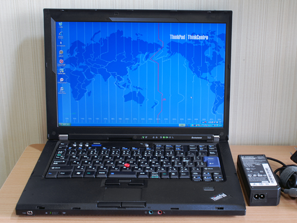【ThinkPad T61】Core2Duo 2.4GHz/3GB/320GB/マルチ/無線/DtoD有_1
