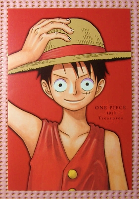 ◎ルフィのポストカード■ワンピース10thトレジャーズ限定/付録_2