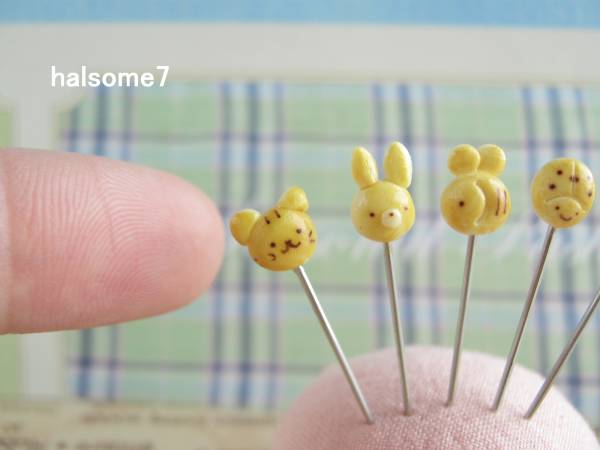 ハンドメイドまち針 動物パン 樹脂粘土 猫うさぎクマなど 裁縫箱 道具 売買されたオークション情報 Yahooの商品情報をアーカイブ公開 オークファン Aucfan Com