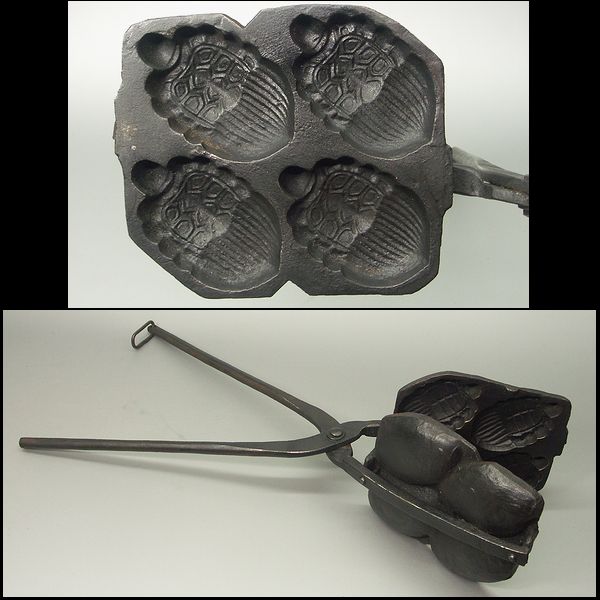 時代物 古い人形焼の焼き型 鉄製 亀 菓子型饅頭焼印煎餅昭和 雑貨 売買されたオークション情報 Yahooの商品情報をアーカイブ公開 オークファン Aucfan Com