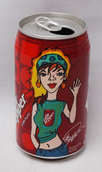 DrPepper ドクターペッパー☆SPEED 新垣仁絵 HITOE☆イラスト缶(SPEED