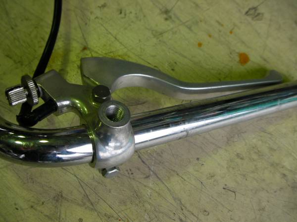 武川　ハンドル ミラーホルダー＆レバー付き！☆中古☆_2