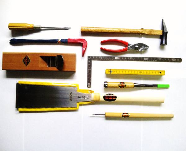 未使用・新品【大工道具10点セット】木箱入り_2