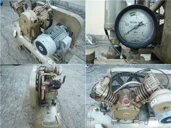 ☆東芝エアーコンプレッサー☆SP106-55T8☆TOSCON☆200V 