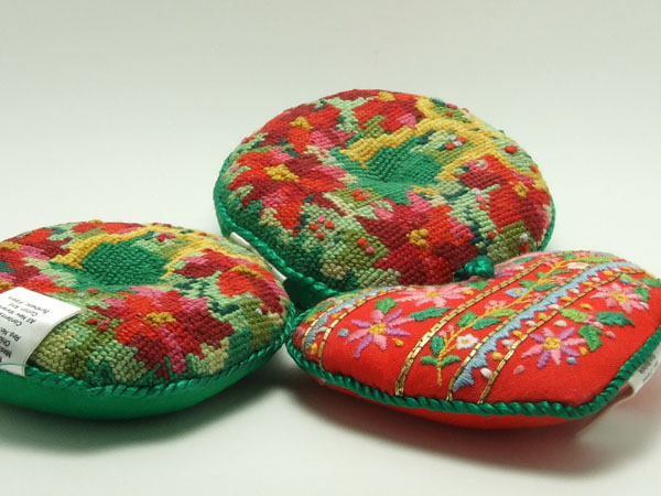 ☆ビンテージ 手刺繍 クリスマスリース オーナメント セット_2