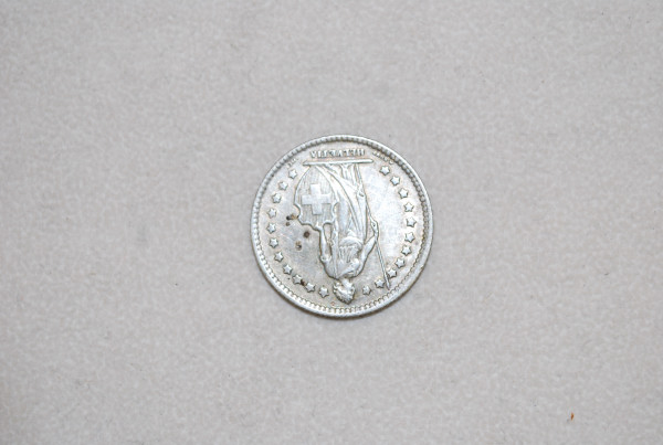 スイスフラン　１Ｆｒ　１９２１　裏面が逆　エラー？？_2