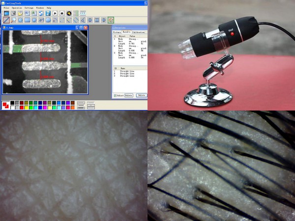 【新品売切】1円～5個500倍高性能USBマイクロスコープスケール付_2