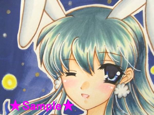 saku 同人 手描きイラスト 極上パロディウス ひかる(サイン、直筆画