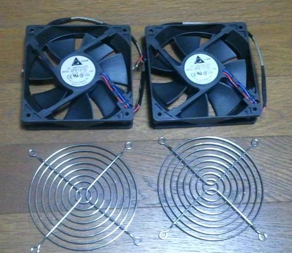 DCファンモーターカバー付き新品２個、新品_1