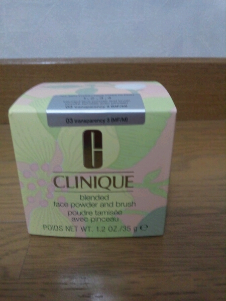 クリニーク ブレンデッド パウダー ♯03 訳あり、外箱不良_1
