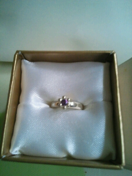 IMPRESSE シルバーベビーリング、アメシスト_1