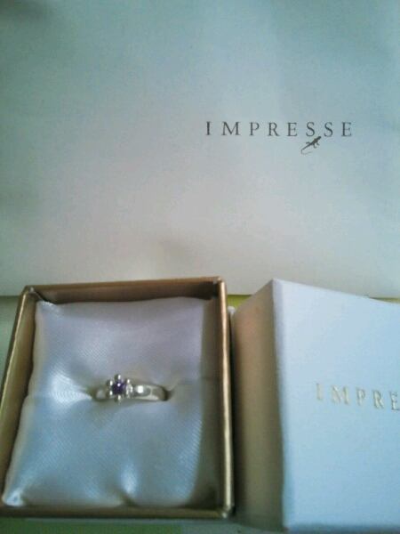 IMPRESSE シルバーベビーリング、アメシスト_2
