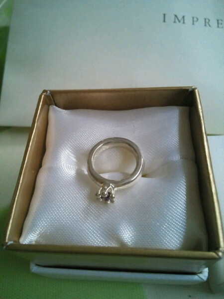 IMPRESSE シルバーベビーリング、アメシスト_3