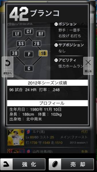 プロ野球PRIDE　中日S３SSブランコMAX_2