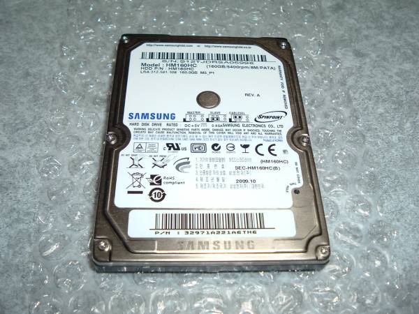 検証済み☆SUMSUNG 2.5インチ IDE 5400rpm 160GB HM160HC☆中古_1