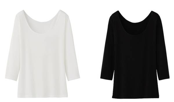 ユニクロ エアリズム Uネックtシャツ 7分袖 色 サイズ選択可 長袖tシャツ 売買されたオークション情報 Yahooの商品情報をアーカイブ公開 オークファン Aucfan Com