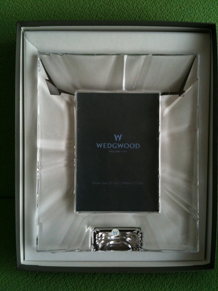 未使用品☆ウェッジウッド クリスタルフォトフレーム_1