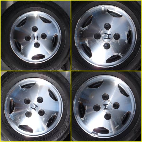 ②バリ山!!! ホンダ純正 145R12 6 P.R. ４本セット アルミ付。_2