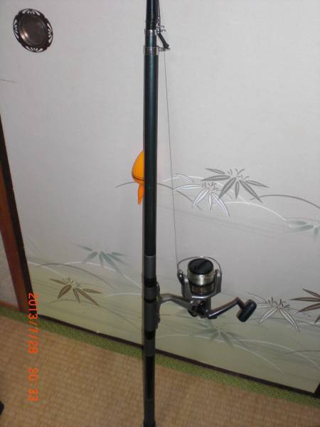 サビキセット　竿にリール（ダイワ）に仕掛けも　中古_1