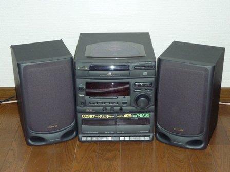 Aiwa ミニコンポ 3CD XG-303 Sony 取説 リモコン付属(システムコンポ