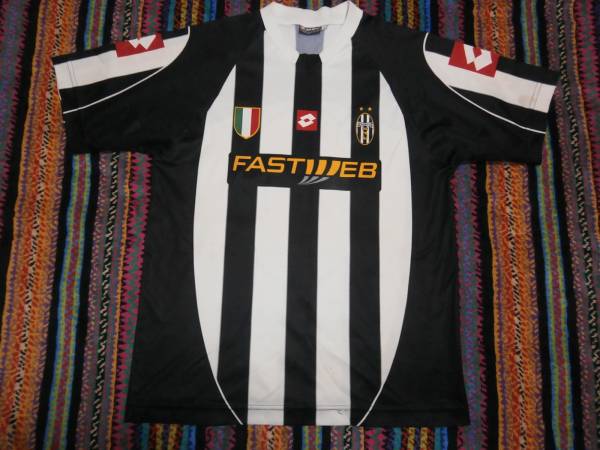 ユベントス　デルピエロ　ユニフォーム　FAST WEB Lotto製ユベントスFASTWEB半袖ユニフォーム:検デルピエロUEFA(セリエA