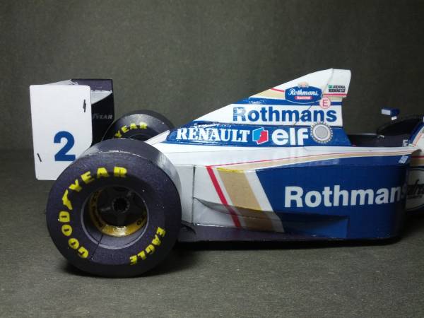 F1ペーパークラフト ウイリアムズFW16 アイルトン・セナ(フォーミュラ