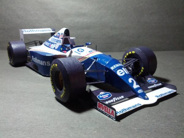 F1ペーパークラフト ウイリアムズFW16 アイルトン・セナ(フォーミュラ