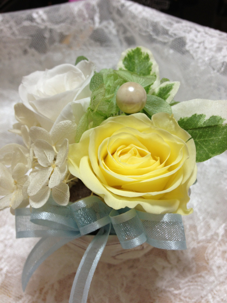 ★プチアレンジ★バラを使ったプリザアレンジ♪_1