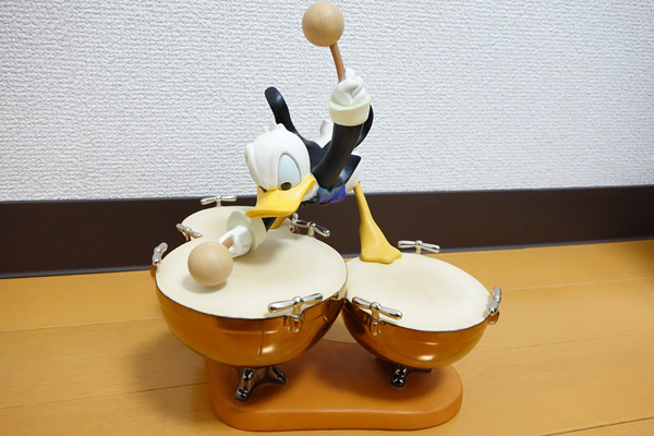 ☆美品/本物 ディズニー WDCC ドナルド ドラム特大フィギュア 