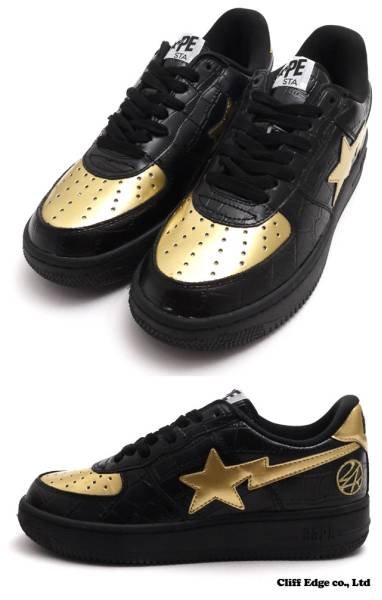 1円スタート A Bathing Ape X 24karats スニーカー Blackxgold 靴 売買されたオークション情報 Yahooの商品情報をアーカイブ公開 オークファン Aucfan Com
