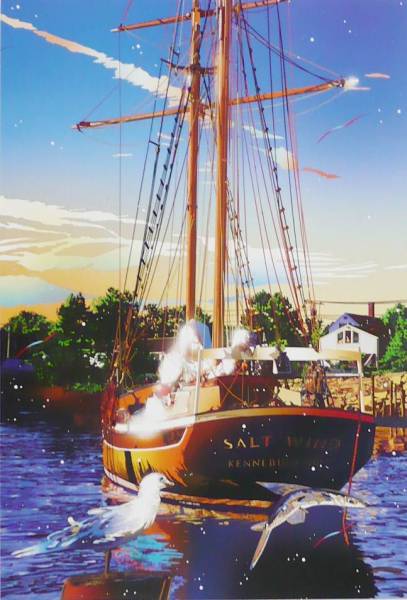 鈴木英人【いつの日かの潮のかほり】額付きアートポスター_1