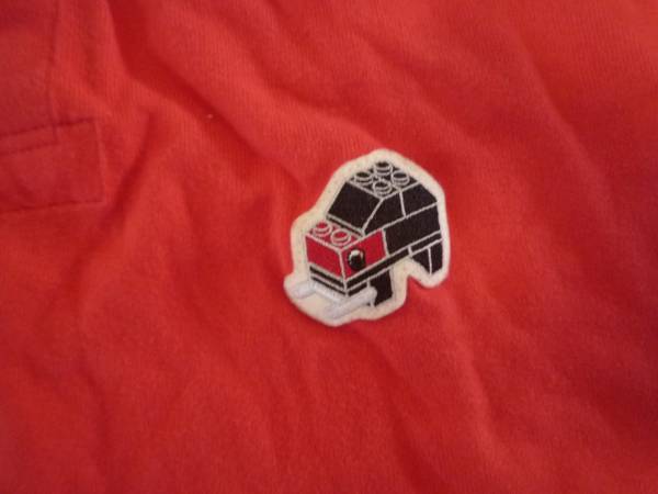 レゴ　LEGO　ブロック　大人用　Lサイズ　ポロシャツ　レッド 赤_2