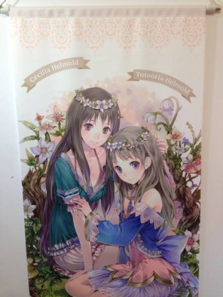 d-2 トトリのアトリエ☆トトリ&ツェツィ/ゲーマガ タペストリー 