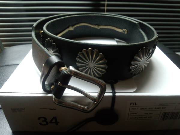 ☆ visvim.concho belt black w34 美品 貴重 ☆(男性用)｜売買された 