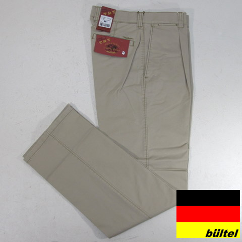 2740 bultel ワンタックスラックス ゴルフパンツ ベージュ W76_1
