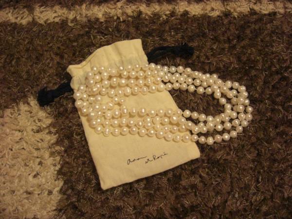 アダムエロぺの淡水パールロングネックレス_1