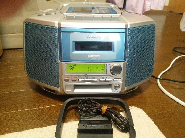 1円！AIWA CSD-MD10 CD/MD/カセット Made in Japan 電池＆AC(一般