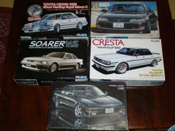 フジミ 1/24 プレリュード、クレスタ 等　計5台 ※一部ジャンク_1