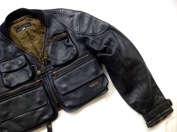 ハロルズギア うるさい レザージャケット ショート ライダース 売買 