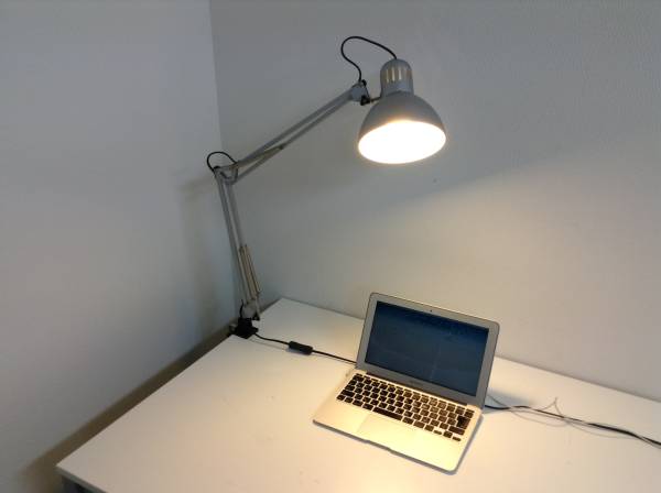 中古】 IKEA ワークランプ TERTIAL シルバー ☆I9(デスク用タスク