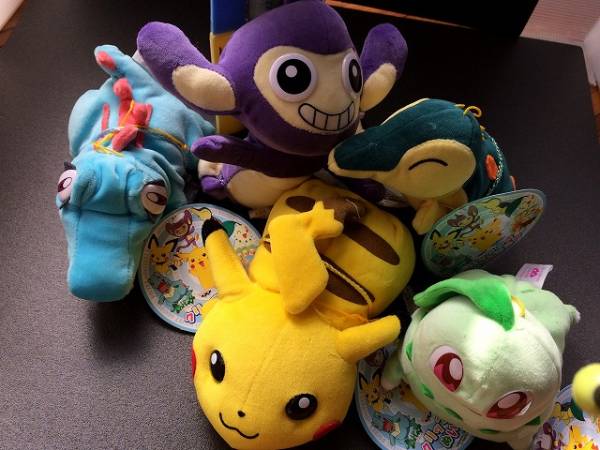 激レア】ポケモン クリップ付ぬいぐるみ5体 ピチュー逃亡中 