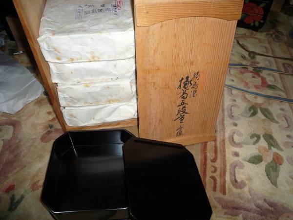 ■魁　輪島塗　真黒椽高五段重（共箱）_3