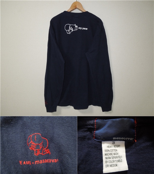masacova マサコバ BEAMS ビームス ロンT 長袖Tシャツ 3 c68(長袖T 