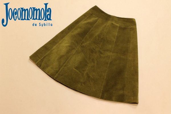 Jocomomola/ホコモモラ コーディロイスカート 40 カーキ