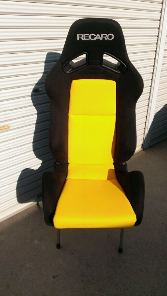 RECARO☆レカロ☆SR7☆セミバケ☆黒×イエロー☆美品!! (本体 