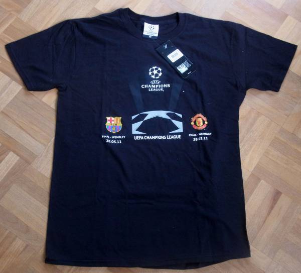 10-11チャンピンズリーグ バルセロナVSマンチェスターU Tシャツ_1